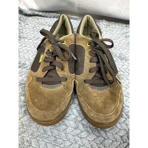 Teva Crank Mens Brown Suede Canvas Low Top Sneakers‎ 1001486 Size 9
